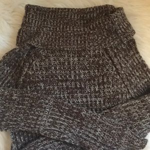 Long cowl neck sweater